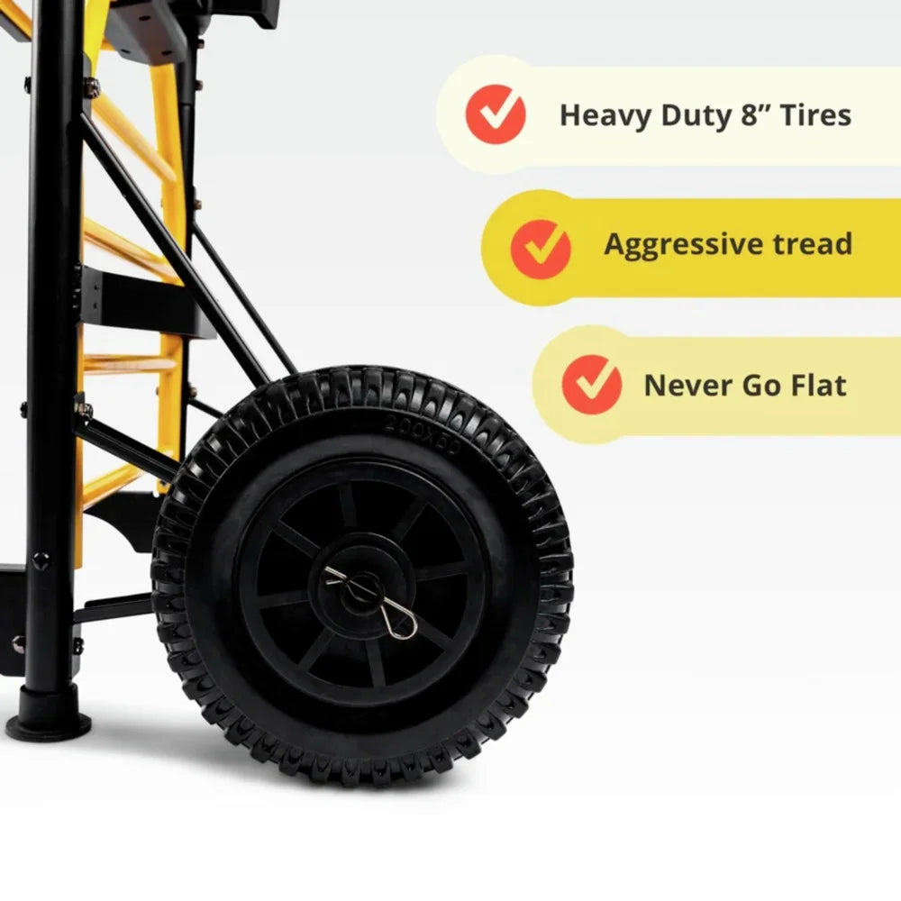 5-in-1 Hand Truck with Integrated Fan and LED Light E655668
