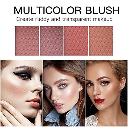 Holiday Makeup Gift Set for Women with Eyeshadow, Lipstick, Blush & Brush X9875