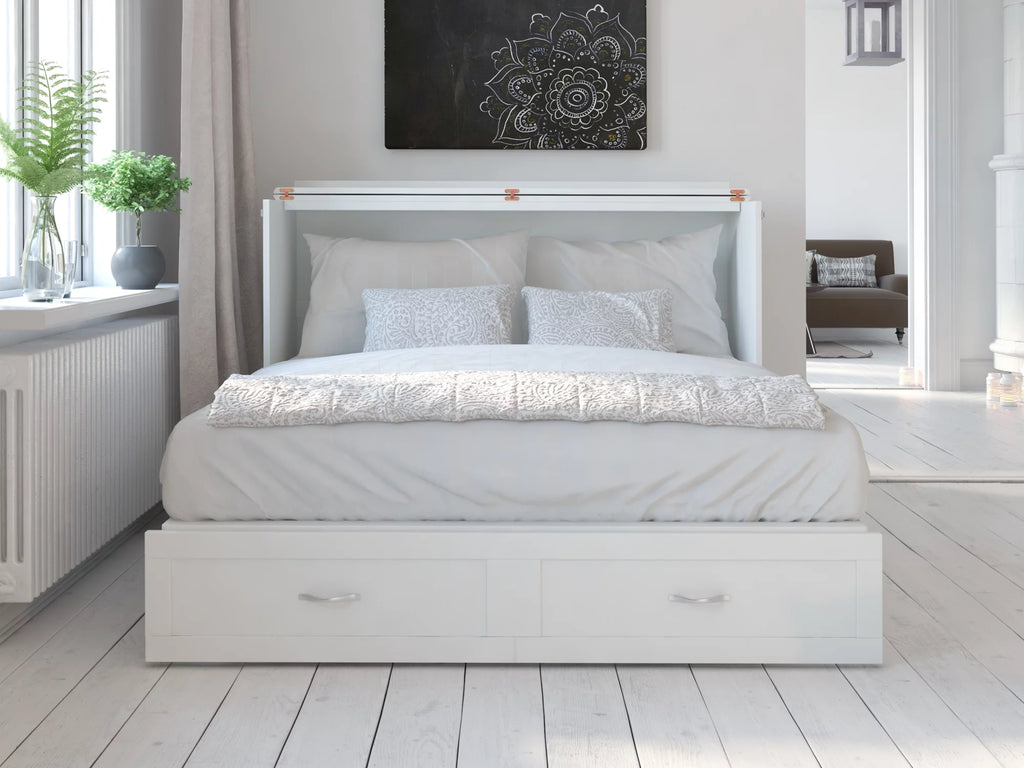 Queen Murphy Bed Chest with Charging Station J79477
