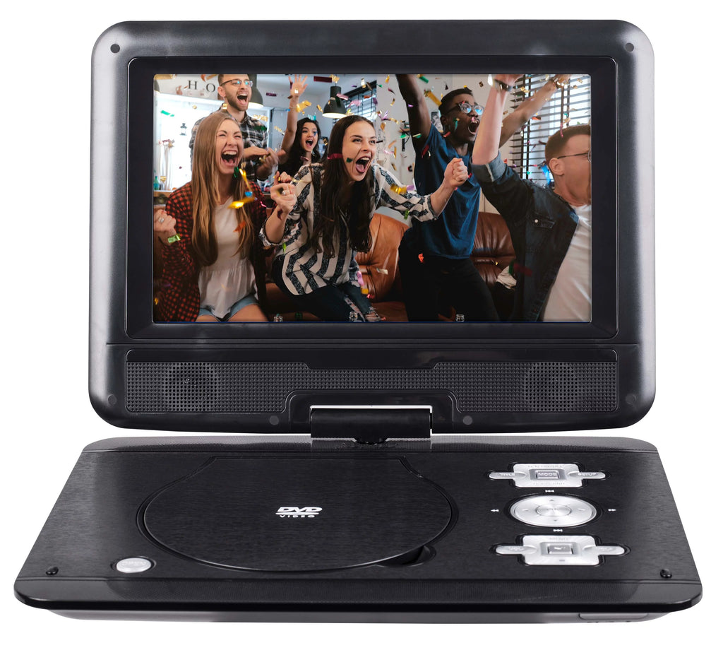 onn. 10" Portable DVD/Media Player Kit with extended 5 hr. Battery, Black, 100093889
