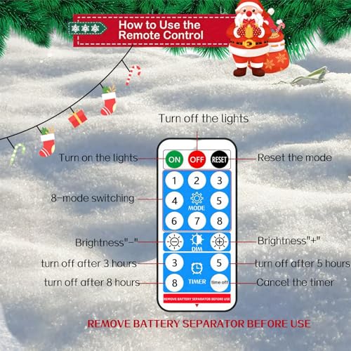 Solar Candy Cane Lights, 12 Pcs Christmas Outdoor Decor, 8 Modes, Timer, Waterproof X53809