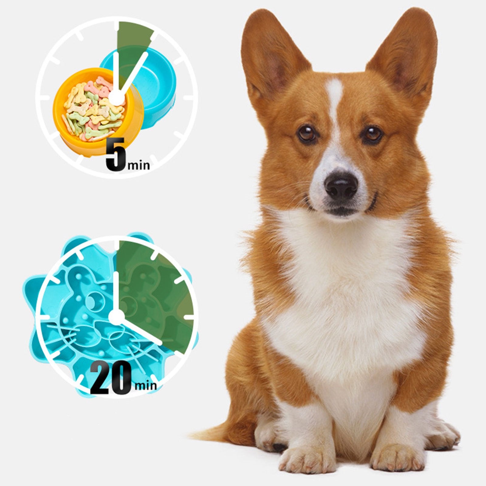 Dog Licking Pad Flower Shaped Slow Feeder Mat Q149537