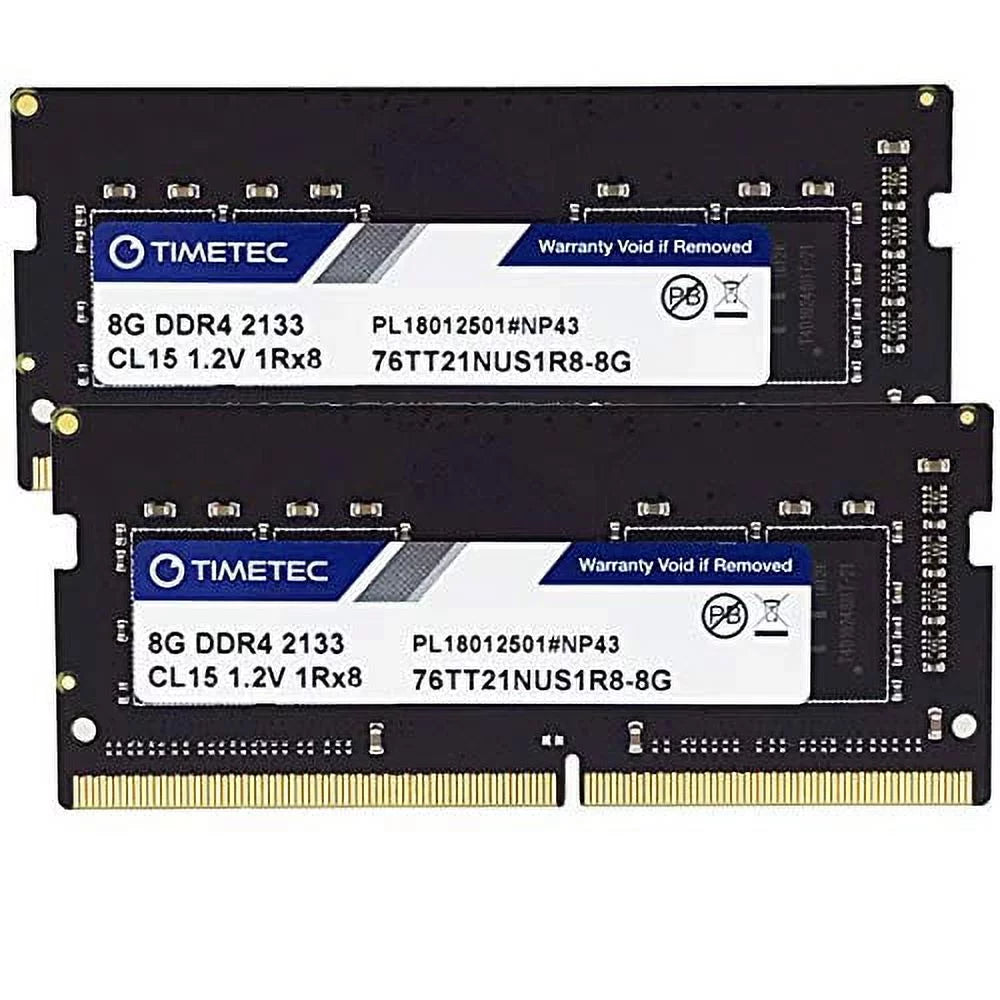 Timetec Timetec 16Gb Kit(2X8Gb) Ddr4 2133Mhz Pc4-17000 Non-Ecc Unbuffered 1.2V Cl15 1Rx8 Single Rank 260 Pin Sodimm Laptop Notebook Pc Computer Memory Ram Module Upgrade (16Gb Kit(2X8Gb)) Internal_Me