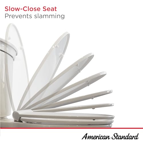 Slow Elongated Closed Front Toilet Seat, White R13872
