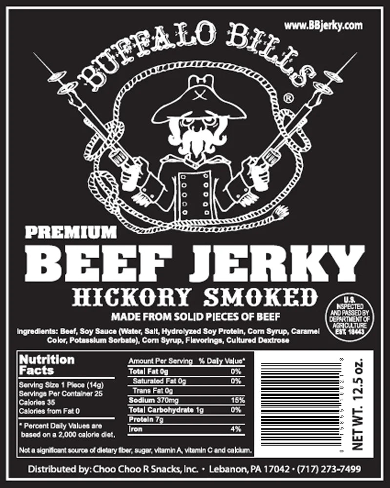 Hickory Smoked Beef Jerky Strips 12.5oz O86586